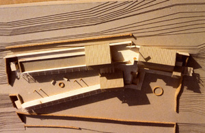 Plan view of model.